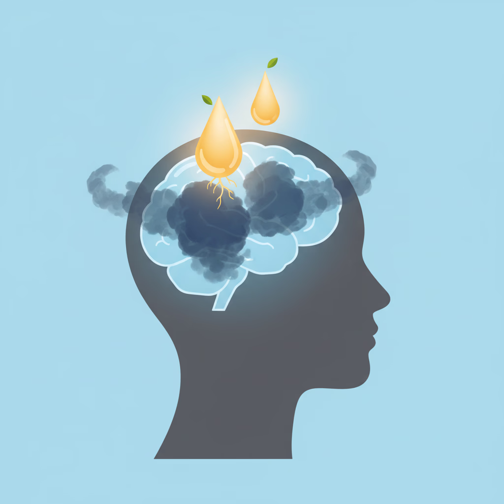 Brain ritual illustration showing memory restoration process